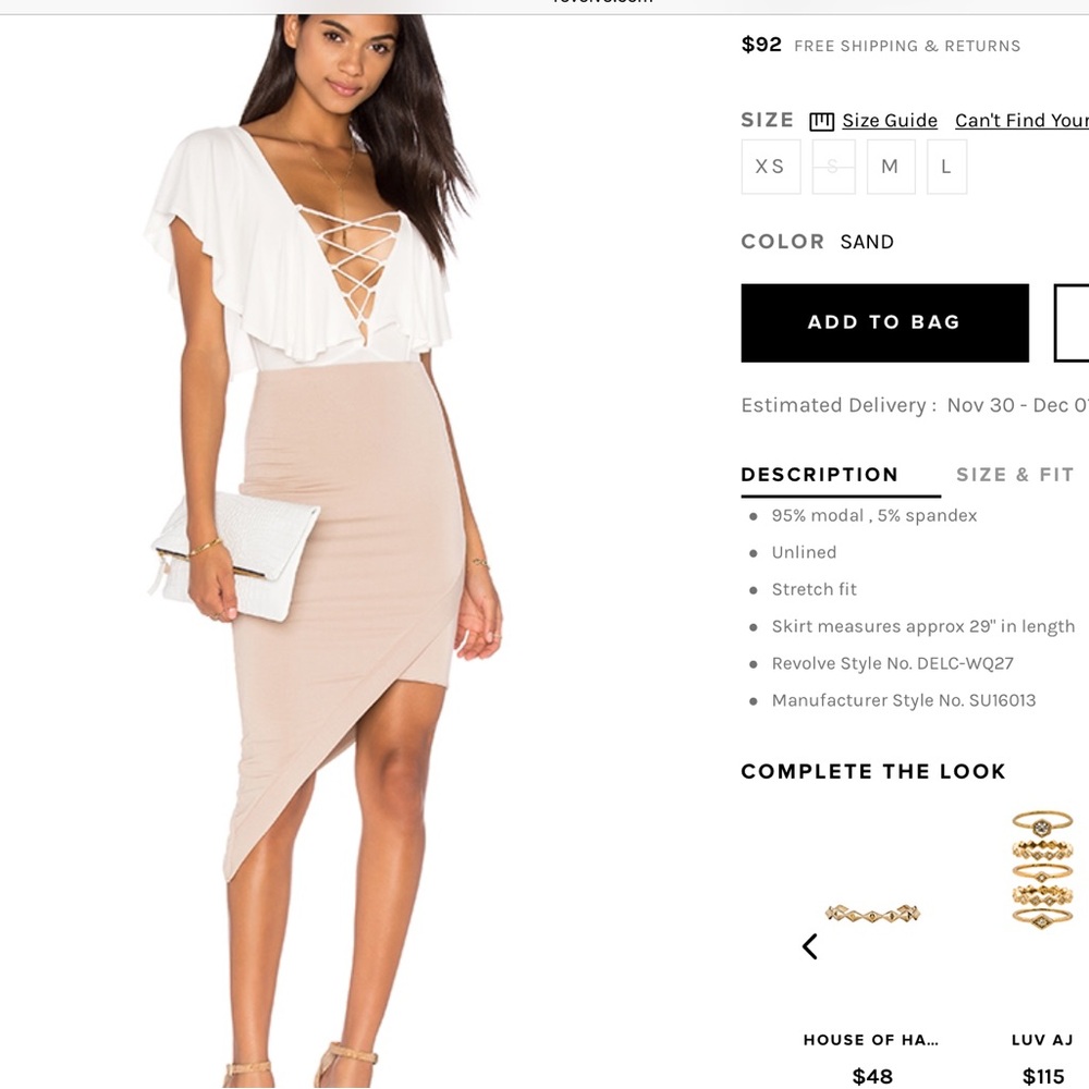 Adorable skirt from Revolve --asymmetrical fitted skirt